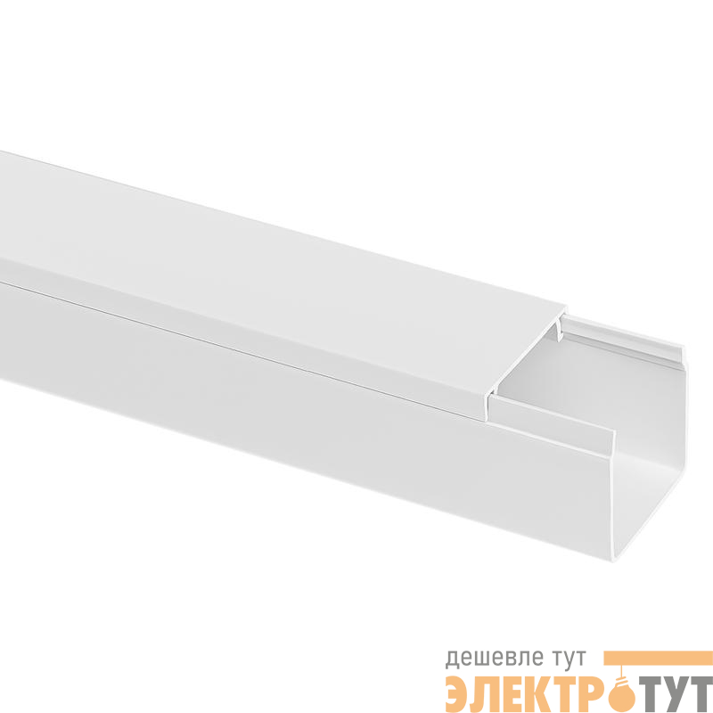 Кабель-канал 25х25 L2000 пластик бел. TOKOV ELECTRIC TKE-KK-25-25-2000-WH