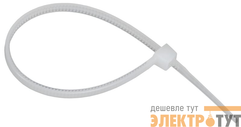 Хомут 2.5х100мм P6.6 стандартный бел. (уп.100шт) IEK UHH30-D025-100-100-K01