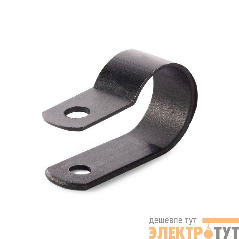 Скоба СНК 16 пластик. черн. (уп.100шт) Fortisflex 103932