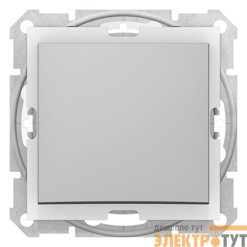 Выключатель 1-кл. СП Sedna 10А IP44 (сх. 1) 250В алюм. SchE SDN0100360