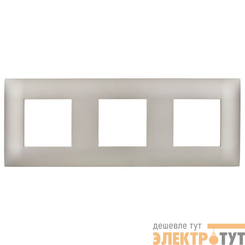 Рамка 3-м SKANDY SK-F03Sh шампань IEK SK-M32-K37