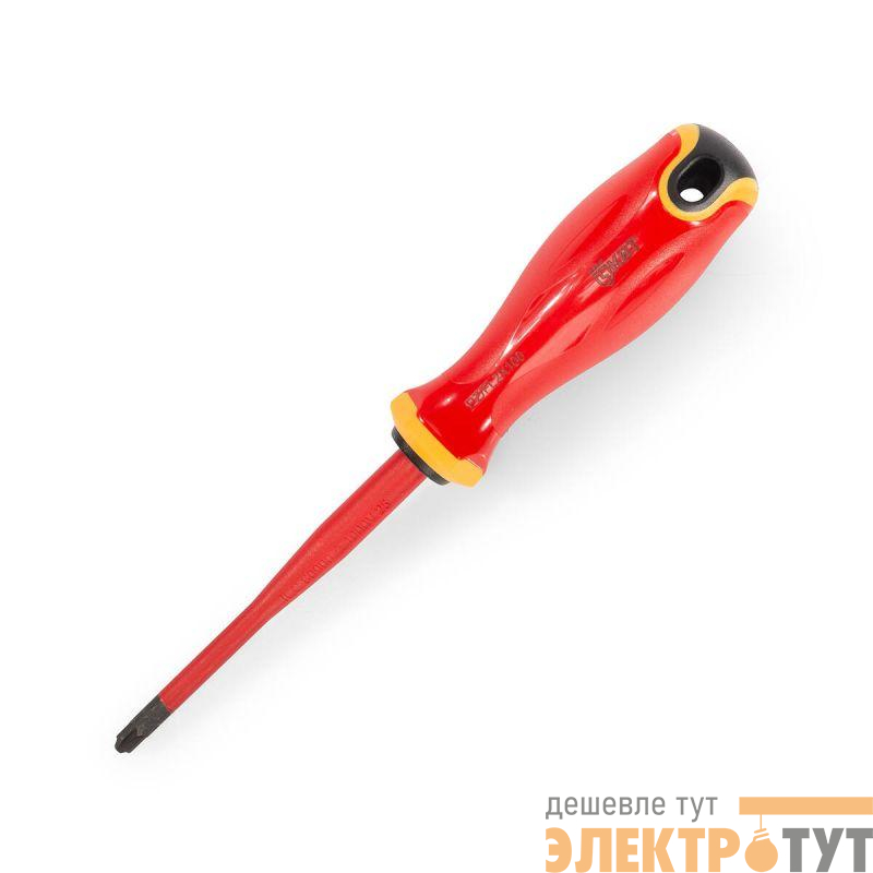 Отвертка диэлектрическая PZ/FL2х100 СЛИМ КВТ 103014