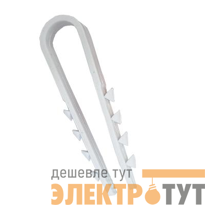 Дюбель-хомут для круглого кабеля 19-25мм бел. (уп.100шт) TOKOV ELECTRIC TKE-DH-19-25-C01