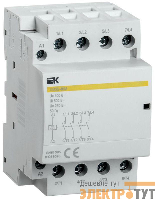 Контактор модульный КМ25-40М AC/DC KARAT IEK MKK21-25-40