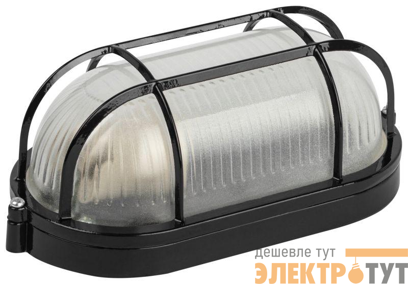 Светильник НБП 04-60-002 1х60Вт E27 IP54 акватермо алюм./стекло с решеткой черн. Эра Б0063898