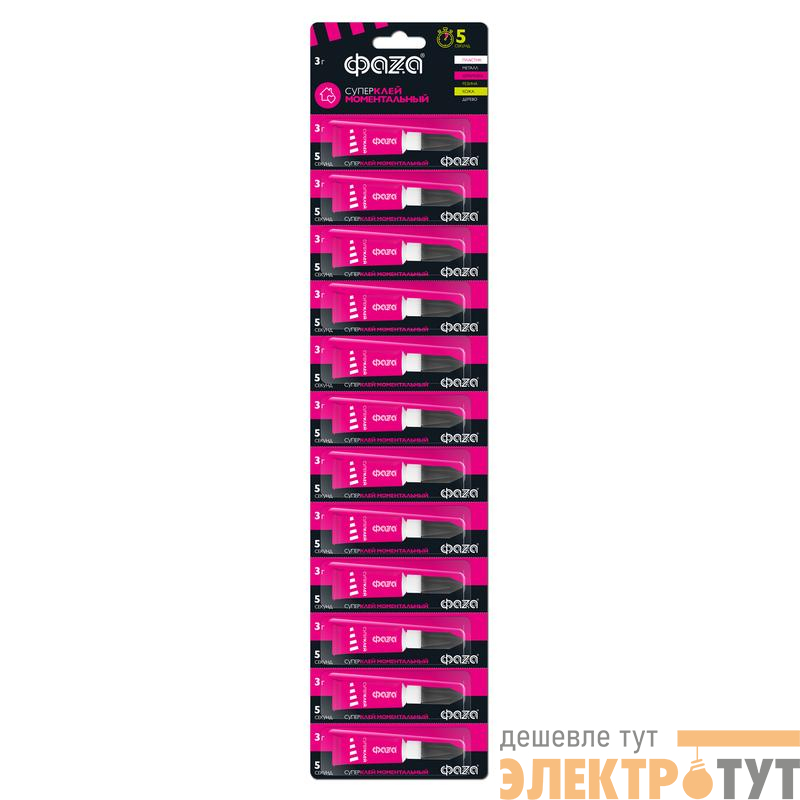 Супер-клей 3г BL-12 (на ленте) GSp-3x12 ФАZА 5044043