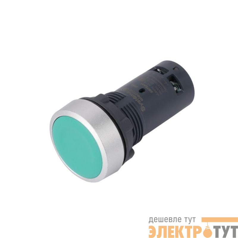 Кнопка моноблочная SB7 22мм с возвратом металл 2НО IP65 зел. SE SB7EA33