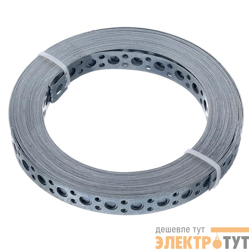 Лента монтажная 0.55х17 прямая 10м цинк этикетка СТРОЙМЕТИЗ 4520089