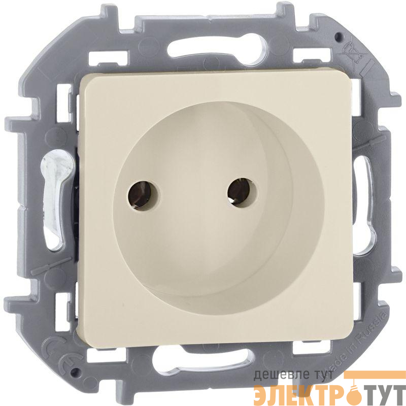 Розетка 1-м СП Inspiria 16А IP20 250В 2P механизм сл. кость IEK 673711