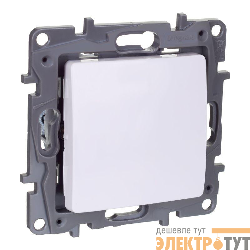 Переключатель перекрестный 1-кл. Etika 250В 10AX винт. зажимы бел. IEK 672249