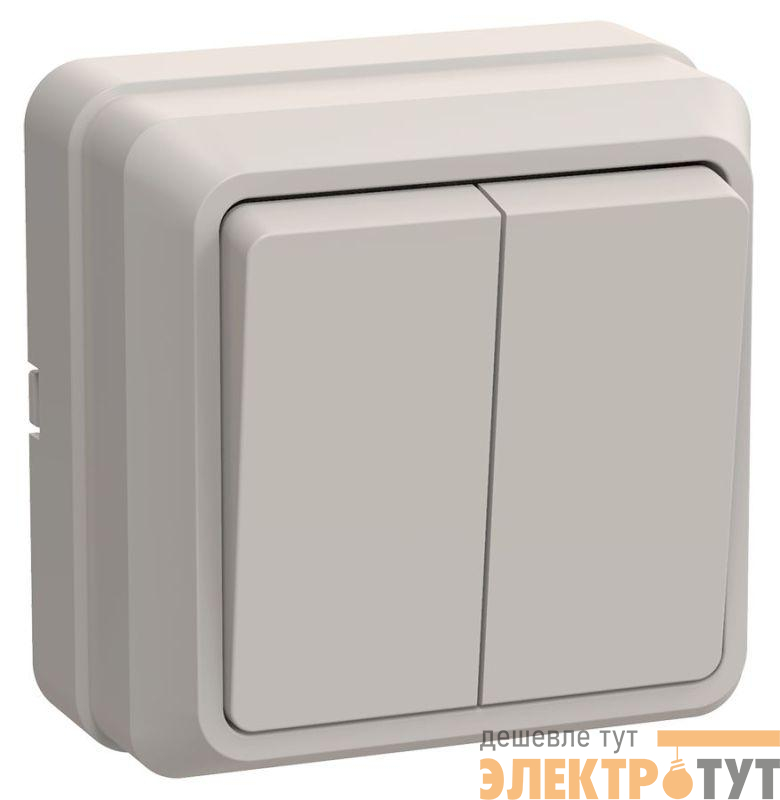 Выключатель 2-кл. ОП Октава 10А IP20 ВС20-2-0-ОКм крем. GENERICA EVO20-K33-10-DC