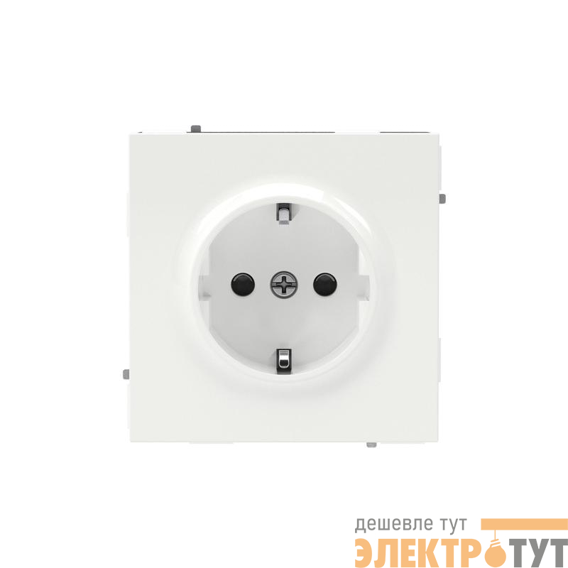 Розетка силовая KANT 2P+E защ. шторки бел. магнолия DKC 7000003