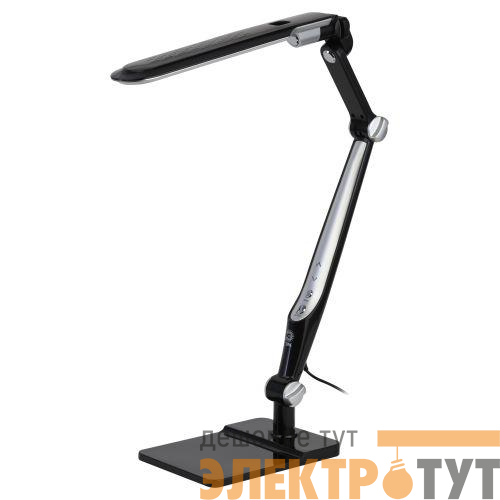 Светильник светодиодный NLED-497-12W-BK настол. на струбцине и с основанием черн. Эра Б0052771