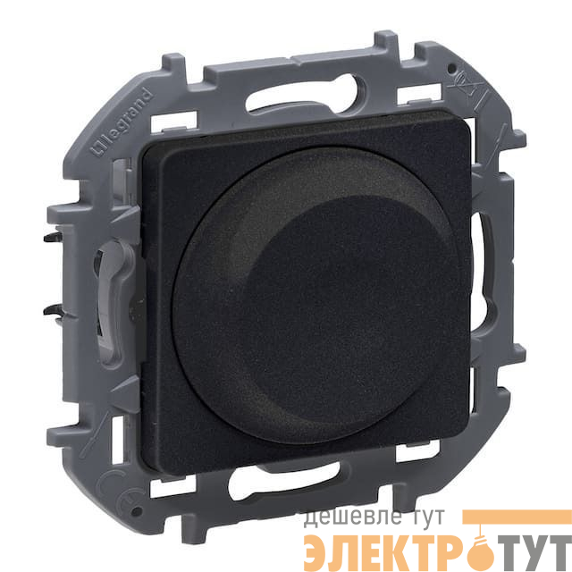 Механизм светорегулятора поворотного Inspiria 300Вт без нейтрали антрацит IEK 673793