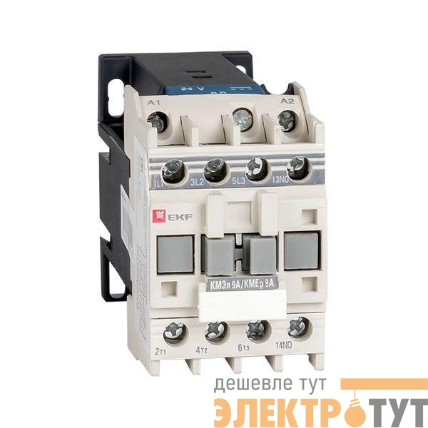 Контактор КМЭп 9А кат. 24В DC 1НО PROxima EKF ctr-s-9-24-p