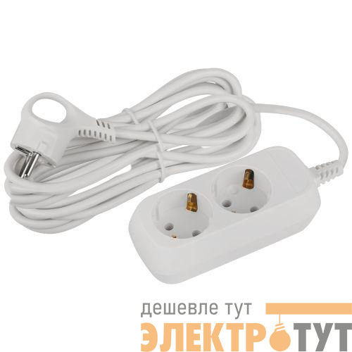 Удлинитель 2х5м с заземл. ПВС 3х0.75 UDL-10-250-E Greenline Эра Б0065074