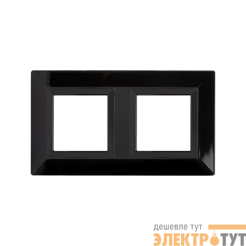 Рамка 2-м 4мод. Avanti метал. черн. DKC 4402854