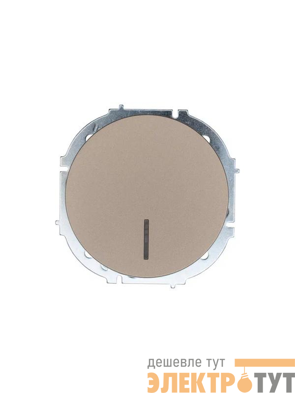 Выключатель 1-кл. СП OSEN 10А IP20 с подсветкой механизм титан LEZARD 743-3788-111