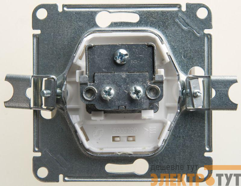 Механизм розетки TV Glossa 4DB проходной перламутр SchE GSL000692