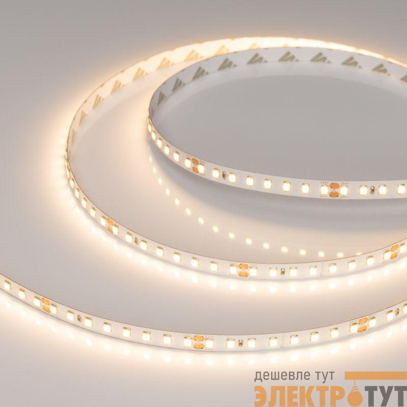 Лента светодиодная RT-A128-8mm 24V Warm 2700К 10Вт/м IP20 высок. эффект. 150 лм/Вт (уп.5м) Arlight 0387591