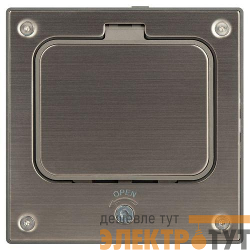 Люк 18-6002-03 IP66 в бетон с розеткой под шестигранник сер. Эра Б0063273