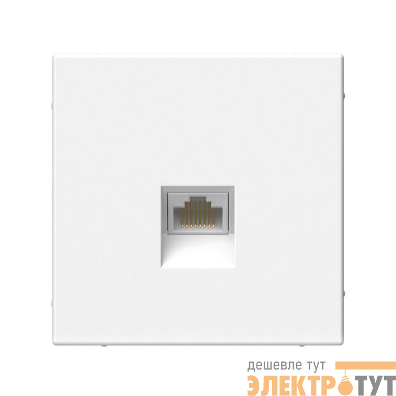 Розетка компьютерная ArtGallery RJ45 кат.6A механизм бел. SE GAL000186