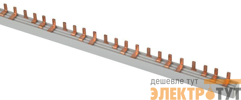 Шина соединительная PIN (штырь) 4п 100А 1.1м 56мод. Эра Б0067459