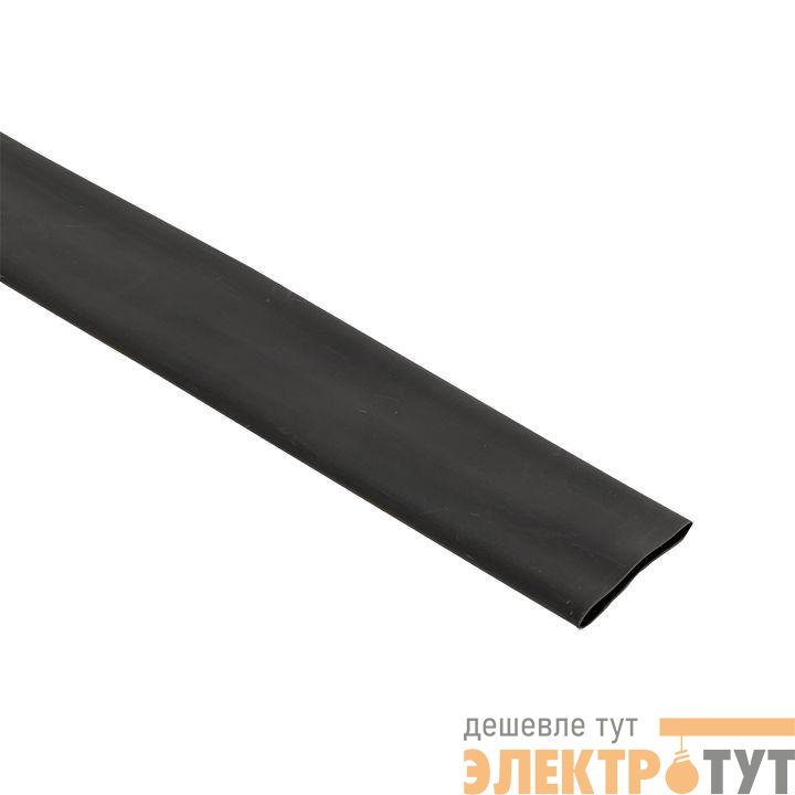 Трубка термоусадочная ТУТк с клеевым слоем нг 39/13 черн. 1м (уп.10м) PROxima EKF tut-k39-b
