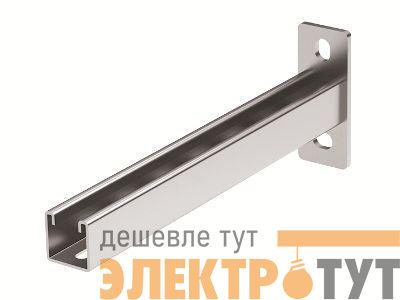 Кронштейн одиночный LAS осн. 200мм цинк-ламель (41х41) DKC BBP4120ZL