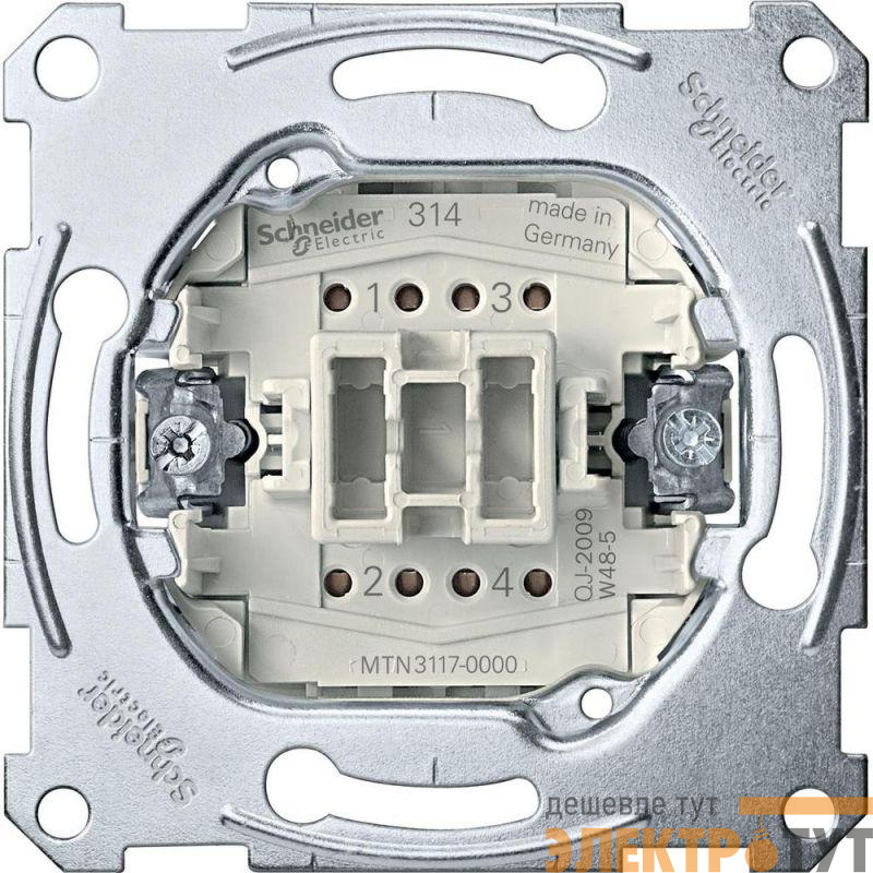 Механизм выключателя перекрестного 1-кл. 1п СП Merten Antique 10А IP20 SchE MTN3117-0000