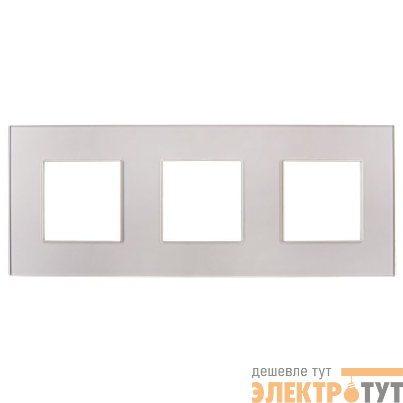 Рамка 3-м SKANDY SK-F23Sh стекло шампань IEK SK-M32-G-K37