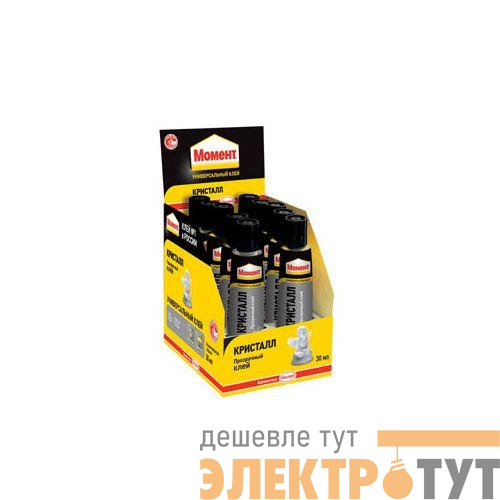 Клей "Момент Кристалл" 30мл шоу-бокс 873873 Момент C0036325