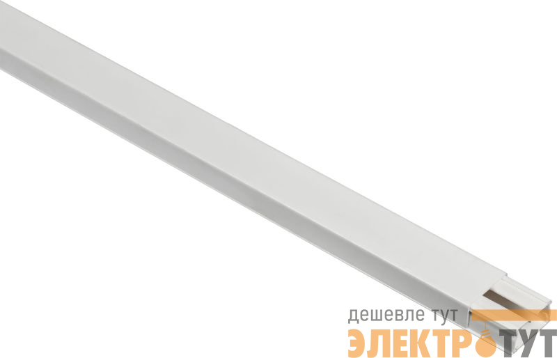 Кабель-канал 1-секц. 40х20 L2100 пластик DLPlus без перегородки бел. ИЭК Leg 030027