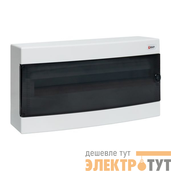Щит распределительный навесной Unix 1х24мод. IP41 прозр. дверь PROxima EKF ux-1x24-n