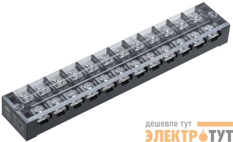 Блок зажимов БЗН ТВ-4512 4.5кв.мм 45А 12 пар IEK YZN41-12-004-K02