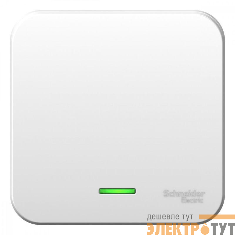 Выключатель 1-кл. ОП Blanca 6А IP20 (сх. 1) 250В с подсветкой с изолир. пластиной бел. SE BLNVA061111