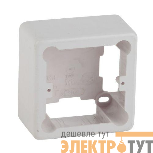 Коробка установочная 1-местная под кабель-канал КУК 85х85х42мм бел. IP20 Эра Б0047294
