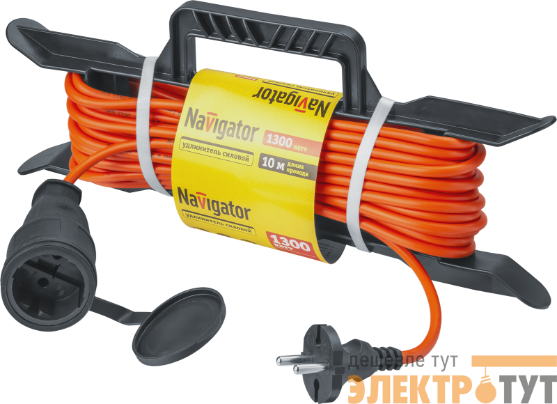 Удлинитель на рамке 10м без заземл. 93 919 NPE-F-10-X-2x0.75 NAVIGATOR 93919