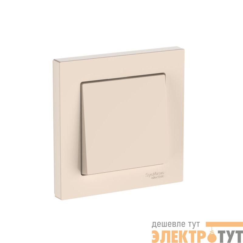 Выключатель 1-кл. AtlasDesign (сх. 1) 10AX быстрозажим. клем. в сборе беж. SE ATN000212S