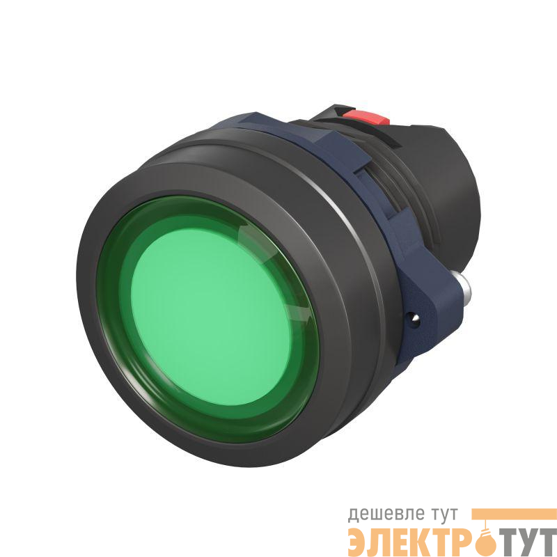 Головка кнопки плоская прозрачная без фиксации зел. DKC M22P-FMLGP