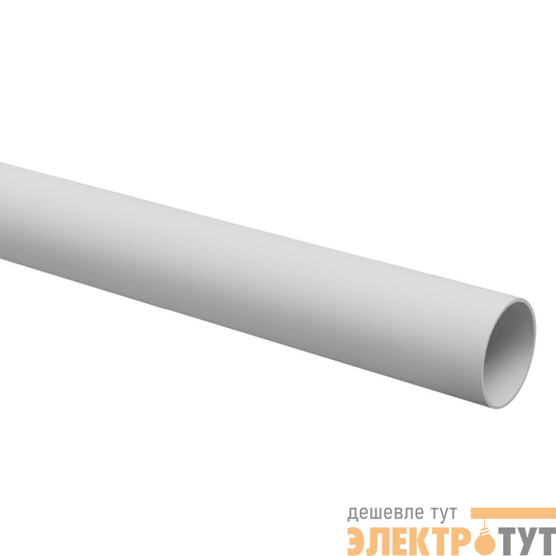 Труба гладкая ПВХ жесткая легкая d63мм сер. (дл.3м) TOKOV ELECTRIC TKE-THG-PVC-63-3-C06