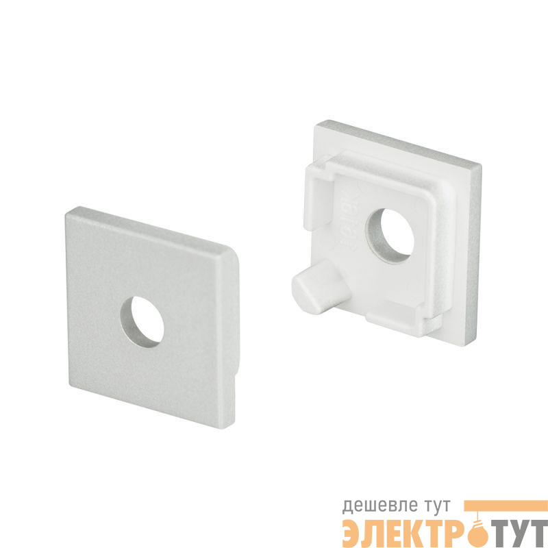 Заглушка SL-KANT-H16 SQUARE с отверстием пластик Arlight 024485