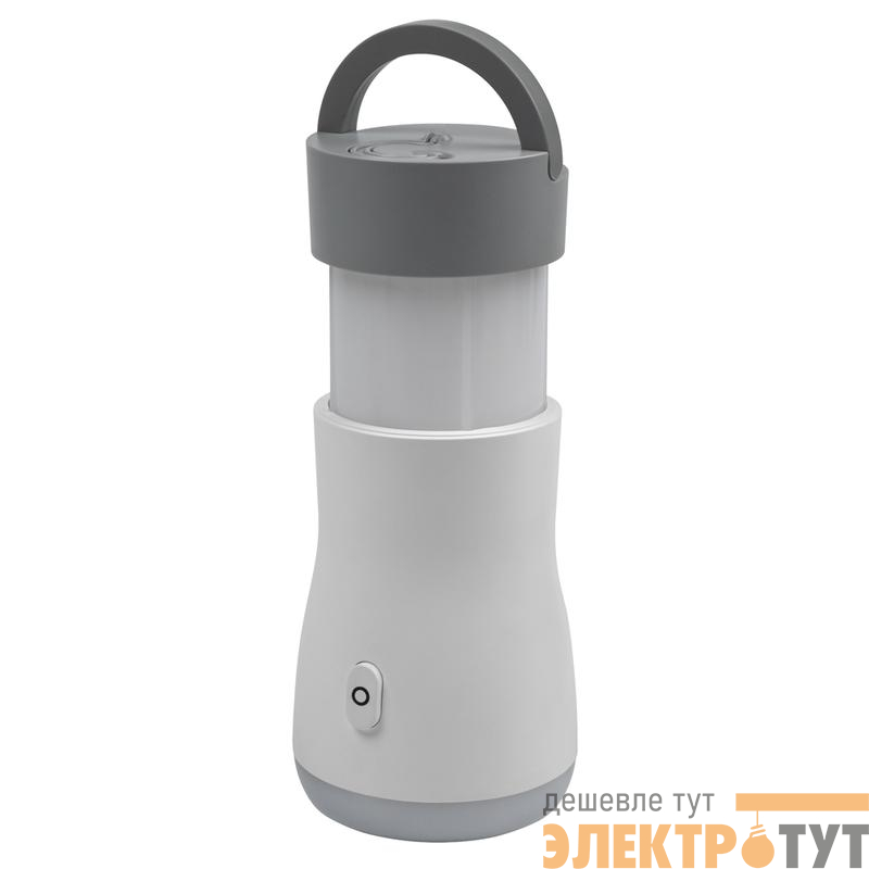 Фонарь светодиодный кемпинговый аккумуляторный Accu5-L1W/L10/L14-wh Li-ion 18650 1200мА.ч 3 источника света IP20 JazzWay 5048850