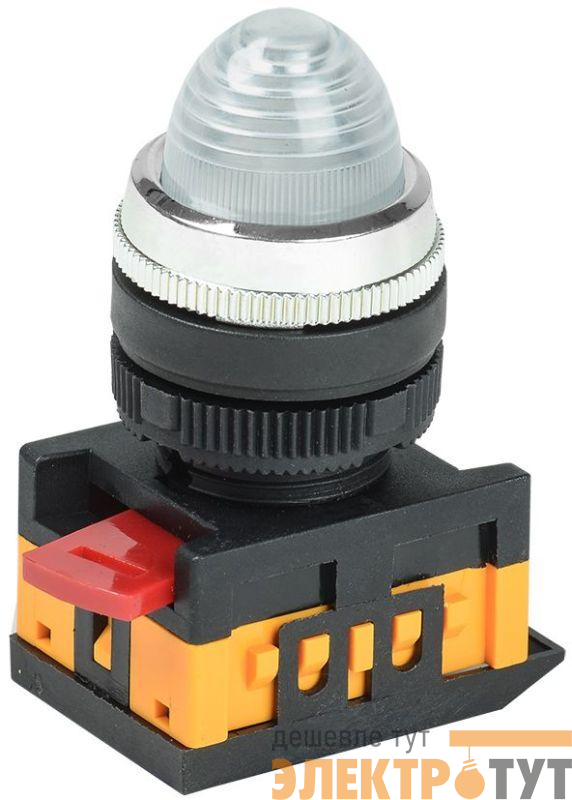 Лампа светосигнальная AL-22 d22мм 240В AC прозр. цилиндр неон IEK BLS20-AL-K08