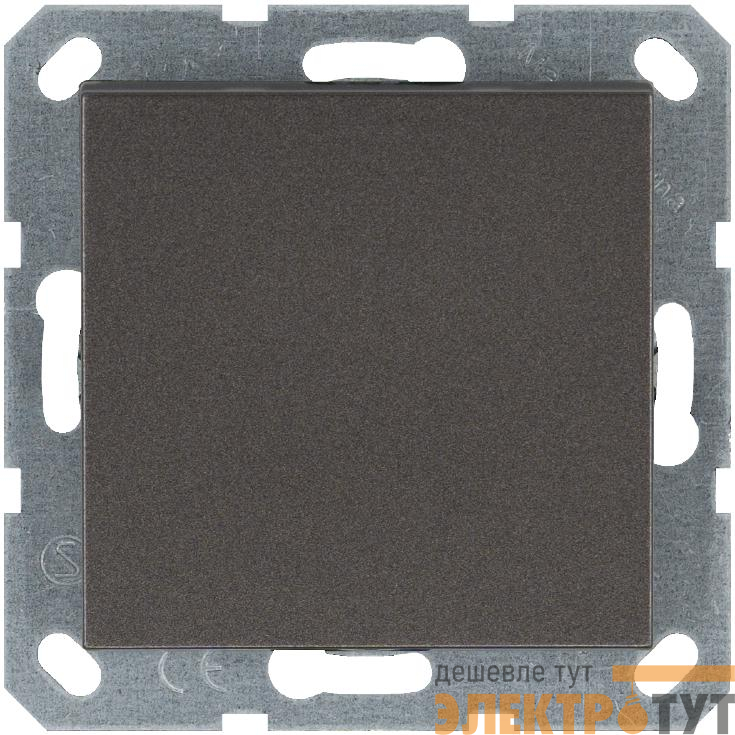 Кнопка звонка 1-кл. 10А IP20 механизм мокко Jasmart G3010Z