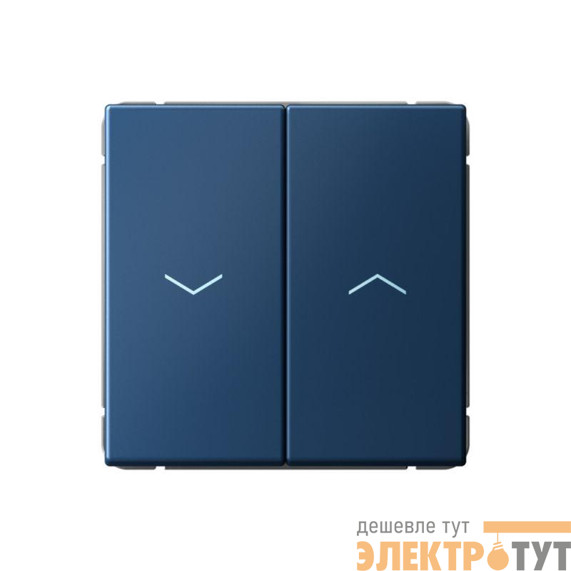 Выключатель для жалюзи 2-кл. ArtGallery 2х (сх. 4) 10А быстрозажим. клем. механизм аквамарин SE GAL001119S