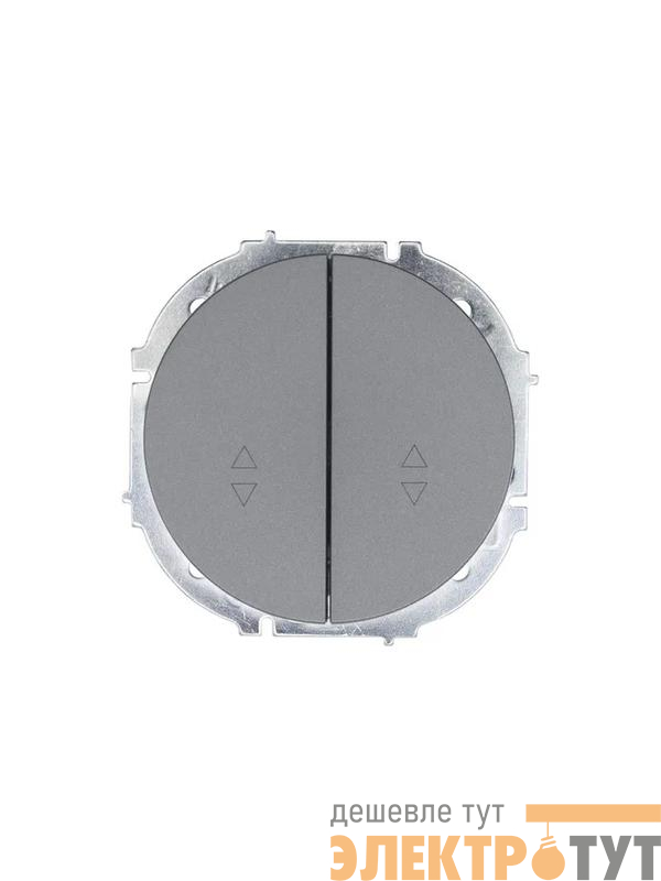 Выключатель проходной 2-кл. СП OSEN 10А IP20 механизм сер. матов.LEZARD 743-7488-106