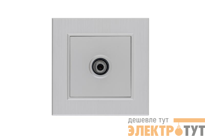 Розетка TV проходная Karea LINE STAR жемчуж. Makel 86100007