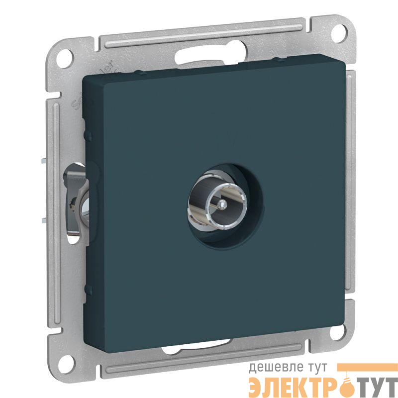 Механизм розетки TV оконечной AtlasDesign 1DB изумруд SchE ATN000891