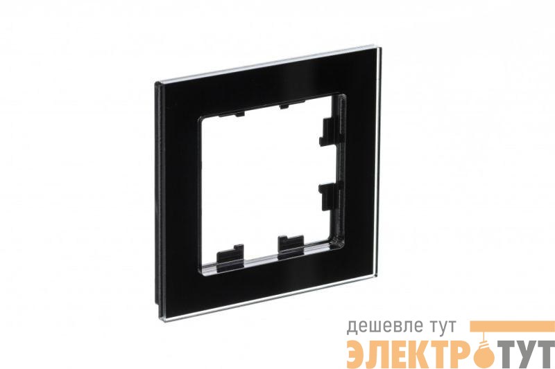 Рамка 1-м AtlasDesign Nature стекло черн. SE ATN321001